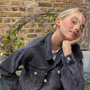NWOT BDG Jean Jacket, Urban Outfitters | Washed Black, Oversized, Recycled Denim